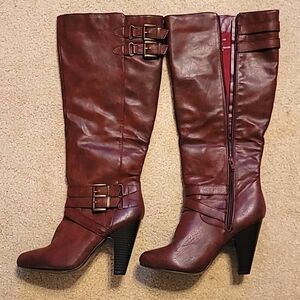 JustFab Heeled boots zipper.